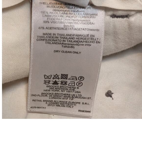 Brooks Brothers 1818 Madison Men’s Dress Pants W40 L32 Gray Wool Blend - Picture 5 of 12